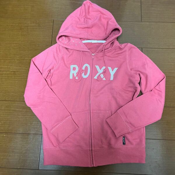 ROXY ジップパーカー ジップアップパーカー スウェットパーカー　ピンク