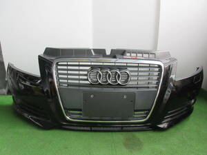 AUDI A3 フロントバンパー ① 黒系 8P0 807 233/8P0 853 651H 中古 ☆060111ｒｓ