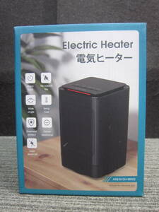 HTお1-8 【中古品】セラミックファンヒーター 電気ファンヒーター DH-QN02 ブラック系 小型 暖房器具