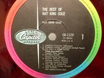 B-208 LPレコード カラー・ヴァイナル Nat King Cole - The Best Of Nat King Cole_画像4