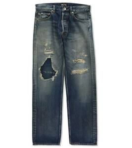 超限定 極少 即発送 ≪即決 送料無料 ≫ WIND AND SEA WDS SD STRAIGHT DENIM PANTS INDIGO XL ウィンダンシー デニム パンツ インディゴ