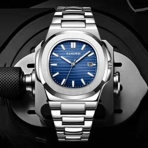 【新品】BANGWEI メンズ 腕時計 クォーツ メタルバンド 防水 男性 高級感エレガント コスパ最高 安心の国内発送