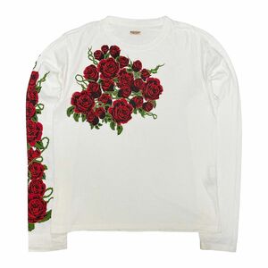 キャピタル ローズ薔薇プリント ロングTシャツ