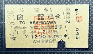 ◇ 国鉄時代の硬券【英字、影文字『異』１等乗車券】◇