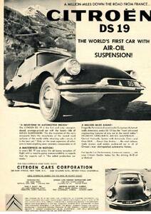 *1960 year. automobile advertisement Citroen DS CITROEN