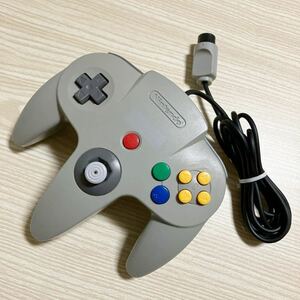 純正品 Nintendo64 コントローラー 周辺機器 任天堂 ニンテンドー ゲーム グレー レトロ