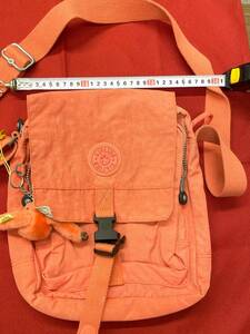 #6012[ б/у товар ]Kipling Kipling сумка на плечо розовый цвет 