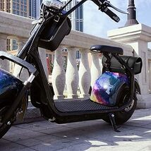  バイク ミニタイプ ツールバッグ 汎用 ツーリング スタッズ付き PUレザー 収納バッグ 小物入れ バイク用 ツールバッグ 取付_画像6