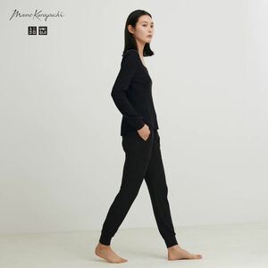 sale!新品タグ付☆UNIQLO×マメクロゴウチ☆ ヒートテックウールブレンドワッフルパンツ（極暖）3XL黒