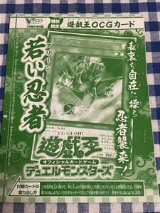 遊戯王 限定版 若い忍者 ウルトラレアカード Vブイジャンプ付録 新品未使用 非売品 OCG JUMP