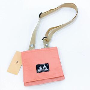 [ новый товар не использовался ]stample штамп ru перемещение карман сумка затонированный розовый плечо небольшая сумочка sakoshu зажим застежка-молния водоотталкивающая отделка 