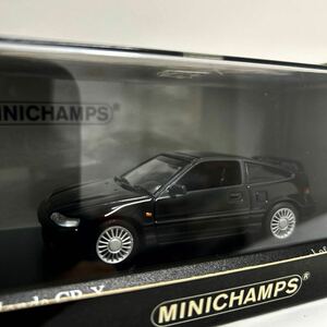 MINICHAMPS 1/43 HONDA CR-X Coupe 1989年 Black ミニチャンプス ホンダ CRX ブラック JDM ミニカー モデルカー　国産名車