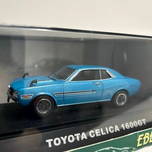 EBBRO 1/43 TOYOTA CELICA 1600GT エブロ トヨタ セリカ メタリックブルー ダルマ TA22 旧車 国産名車 ミニカー モデルカーの画像1