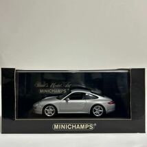 MINICHAMPS 1/43 PORSCHE 911 Carrera 4 Silver 2005 ミニチャンプス ポルシェ カレラ シルバー 997 ミニカー モデルカー_画像7