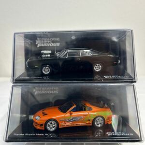 デアゴスティーニ ワイルドスピード カーコレクション 1/43 Dodge Charger R/T TOYOTA Supra JZA80 ミニカー セット スープラ チャージャー