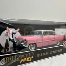 Jada toys 1/24 CADILLAC FLEETWOOD 1955 Elvis Presley キャデラック フリートウッド ピンク エルビス・プレスリー ミニカー フィギュア_画像1