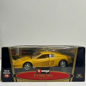 burago 1/18 FERRARI TESTAROSSA 1984 Yellow ブラーゴ フェラーリ テスタロッサ イエロー スーパーカー ミニカー モデルカー