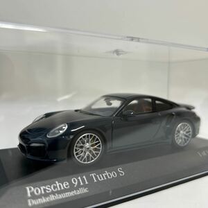 MINICHAMPS 1/43 PORSCHE 911 turbo S 2013 ミニチャンプス ポルシェ ターボ 991 ブルーメタリック ミニカー モデルカー