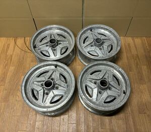 NISAAN 純正ホイール14x5.5J/PCD114.3/4H/ET+15/ハブ径約80mm４本セット　フェアレディZ スカイライン　ハコスカ　ケンメリ