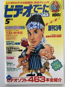 ビデオでーた　1987年5月号　増刊3号　ベストキッド2 スケバン刑事　栄光のエンブレム　炎のストライカー