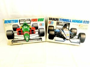 M138★BENETTON FORD B188 BRAUN TYRRELL HONDA 020 2点 TAMIYA プラモデル グランプリコレクション 取扱説明書付き 未使用品★送料690～