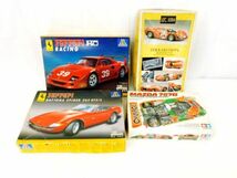 T109★プラモデル 4点 1/24SCALE Feerari DAYTONA SPIDER 365GTS /4 /F40 RACING/330P4BERLINETTA/MAZDA787B/まとめて★送料1020円〜_画像1