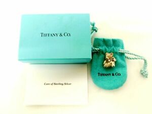 K107★TIFFANY&CO. ペンダントトップ テディベアモチーフ シルバー925 ネックレス ハイブランド アクセサリー 箱 巾着 美品★送料550円〜