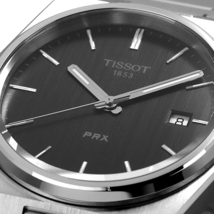 ほぼ新品 TISSOT ティソ 腕時計 PRX ピーアールエックス T137.410.11.051.00 PRX クォーツ ウォッチ ブラック文字盤_画像2