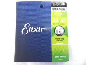 ELIXIR エリクサー エレキギター弦　OPTIWEB　オプティウェブ　コーティング　スーパーライト　#19002