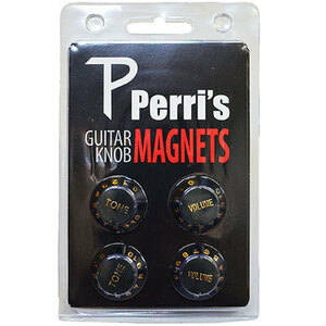 Perri's ペリーズ　ギターノブ マグネット GUITAR KNOB MAGENTS BLACK　GNM-01　プチプレゼントにどうぞ