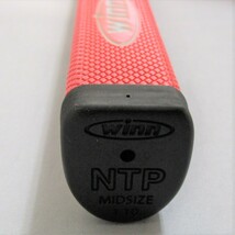 winn NTPJ-RD パターグリップ 寸胴型 ノンテーパー ミッドサイズ 1.10 ウィン 赤 レッド 雨天対応 2020年モデル 送料無料_画像4
