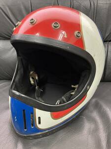 1971製shoei ex-11 ex-elevenビンテージ オフロード ヘルメット トリコロール