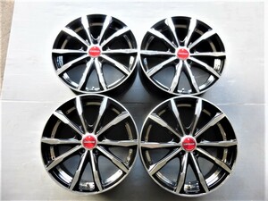 【中古】STICH LEGZAS FAUVEX 18×7.0 114.3-5+55 ハブ径73mm ☆ノア・ヴォクシー等に☆4本セット！