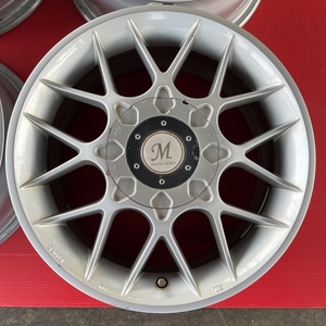 【中古アルミホイール4本セット】レーシングスポーツ　15×6.5J　100/114.3-4H（マルチ）　IN45　ハブ径実測73mm　※訳アリ品　