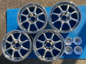 「中古」. weds レオニスSE 17×7.0J 114.3-8Hマルチ +38 ハブ径73ｍｍ　４本セット♪セダン等に！