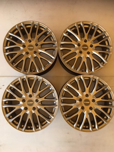 中古　DCENTI STW20　17×7.0J　114.3-5H　IN55　ハブ径73ｍｍ☆4本セット☆ヴォクシー・ノア等