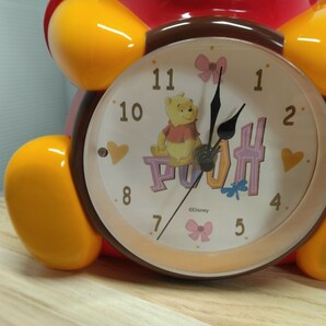 くまのプーさん 置き時計 掛け時計 POOH Disney ディズニー キャラクター 置物 飾り物 インテリア アニメ Rの画像2