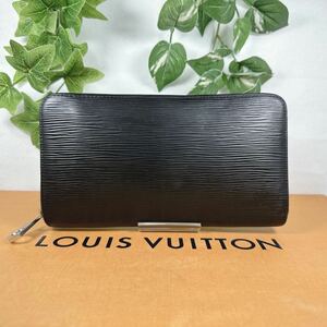 1円 ルイヴィトン LOUIS VUITTON エピ オーガナイザー ラウンドファスナー ジッピー 長財布 シリアルSN1006