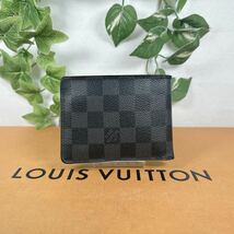 1円 LOUIS VUITTON ルイヴィトン N62663 ダミエグラフィット ポルトフォイユ ミュルティプル 財布 シリアルCT1019 _画像2