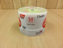 未開封■太陽誘電 That's データ用 DVD-R 16倍速 4.7GB 50枚入 記録用DVDメディア DR-47AWWY50BN■1_画像1