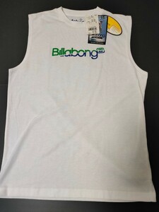 新品 ビラボン・BILLABONG・メンズ　SURF-タンクトップ　ロゴ ・Lサイズ　ホワイト　GSM JAPAN 正規品