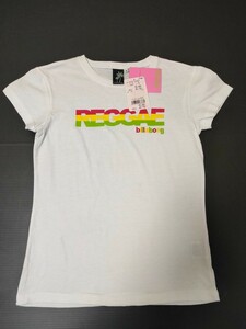 難あり ビラボン・BILLABONG・レディース ショート スリーブ Tシャツ・Ｍサイズ　ホワイト　GSM JAPAN 正規品