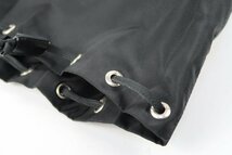 【超美品】PRADA プラダ 巾着 ナイロンバッグ ポーチ ブラック ブランド鞄【PV47】_画像7