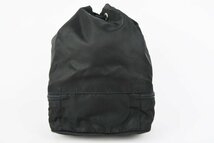 【超美品】PRADA プラダ 巾着 ナイロンバッグ ポーチ ブラック ブランド鞄【PV47】_画像2