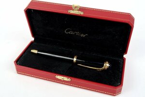 【美品】Cartier カルティエ ボールペン サファイア 小物 雑貨【PR63】