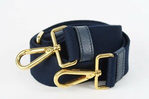 【超美品】PRADA プラダ カナパ ショルダーストラップのみ 付属品 ネイビー 小物【PW16】