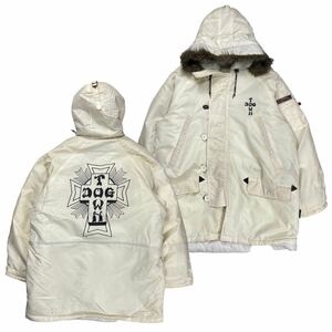 激レア DOGTOWN ドッグタウン N3B フライトジャケット ホワイト XL バックプリント 