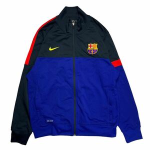 【人気】 NIKE ナイキ トラックジャケット バルセロナ FC ジャージ ブラック/ブルー XL