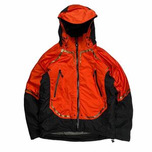 大きめサイズ Aegis イージス 防水防寒 中綿ジャケット ジャンパー オレンジ 3L ワークマン フード着脱可能