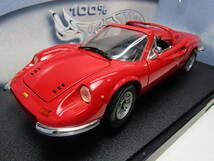 Ferrari DINO 1/18 フェラーリ ディーノ レッド ディノ Rosso 246GTS V6 マテル Hotwheels製 美品 ディーノ 206 246 ENZO ピニンファリーナ_画像1